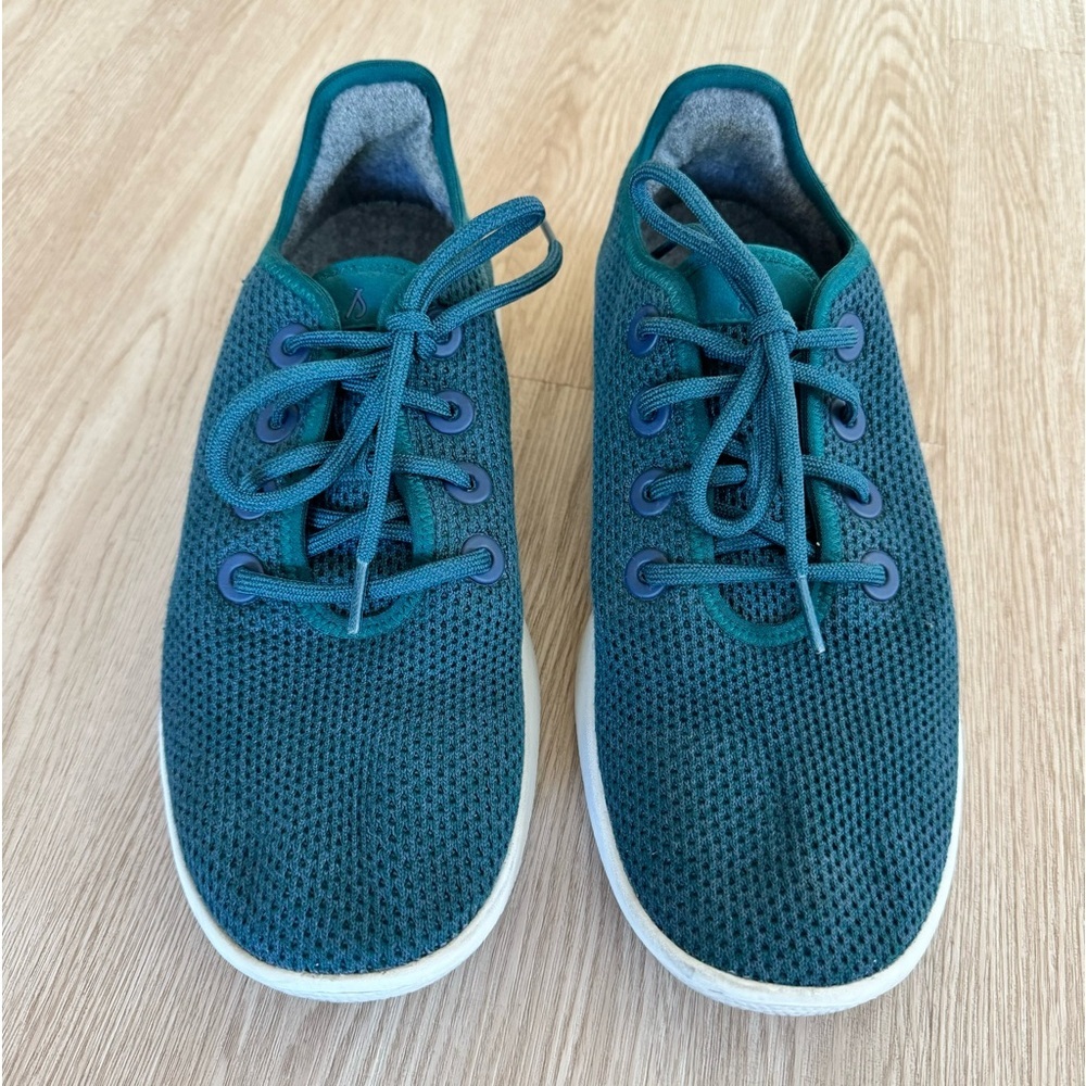 Allbirds emerald teal tree runner tennis shoes - Picture 4 of 8